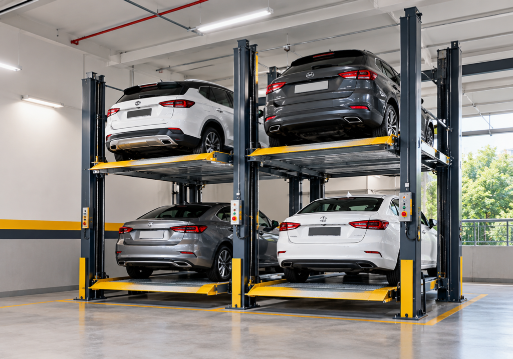 Twin Four Post Parking System